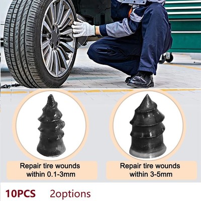 Solution de r��paration de pneus 10 pi��ces jeu de clous en caoutchouc pour fixa