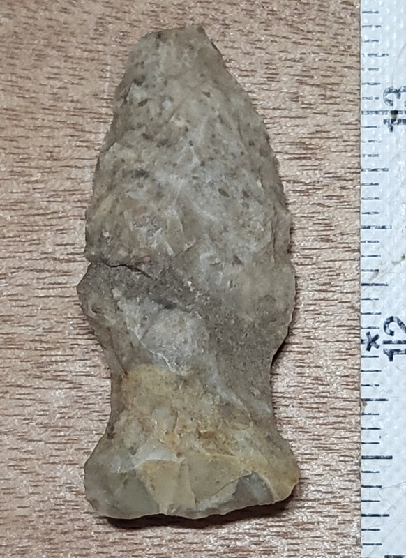 WELL USED AUTHENTIC MISSOURI STEMMED ARTIFACT KNIFE ARROWHEAD TOOL