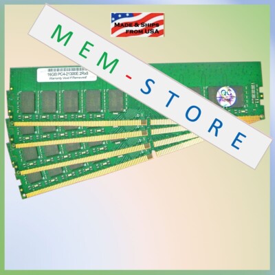 64GB 4x 16GB DDR4 2666MHz ECC UDIMM RAM PRIMERGY TX1320 M4 TX1330 M4 Compatible