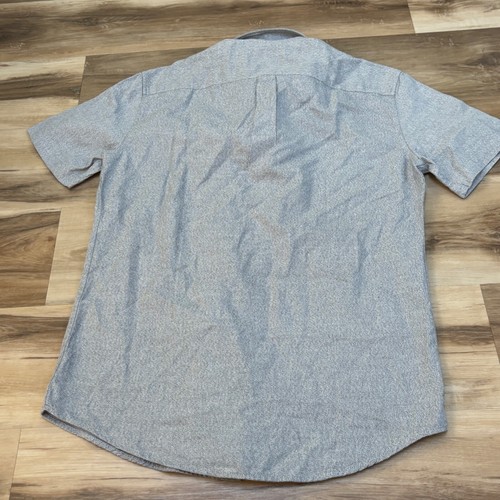 Frank And Oak Shirt Mens Medium Gray Riley Soft Cotton Twill Button Up - Picture 7 of 7