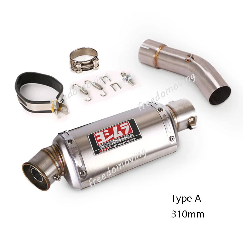 For Suzuki SV650 2003-2015 Mid Exhaust Link Pipe Slip On 51mm Muffler Silencer - Image 2 of 4