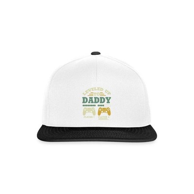 Leveled Up To Daddy Gamer Player 2 Snapback Cap