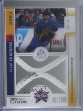 2024 Upper Deck SP Game Used All-Star Net Cord Relics 8/35 Filip Forsberg 12a0