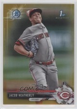 2017 Bowman Draft Chrome Gold Refractor 50/50 Jacob Heatherly #BDC-18 0w47
