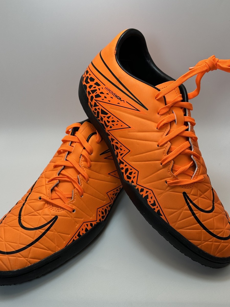 Size 7.5 Nike Hypervenom Phelon II IC Indoor Soccer Shoes Orange