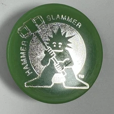POG Hammer Slammer Heavy Rubber and Plastic Slammer Thick With Grips 90's Green