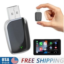 2in1 CarPlay Adapter Plug  Play Wired to Wireless Android Auto Adapter 1 Pack