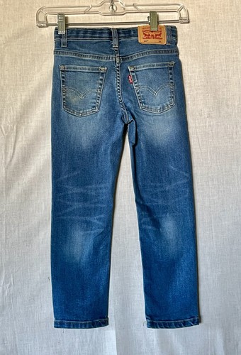 Levi’s 502 Youth Kid’s Boy's Straight Leg Adj Waist Blue Jeans Size 6 Reg - Picture 2 of 8
