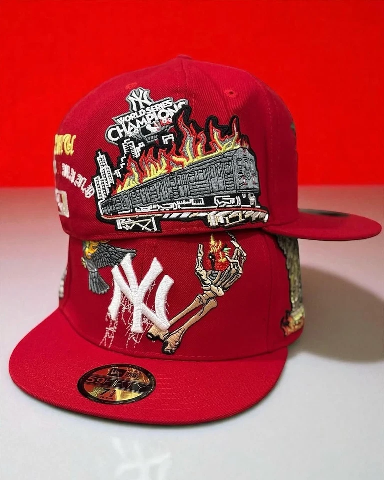 NZMU X New Era New York Yankees Red 59Fifty Fitted Hat - Изображение 4 из 4
