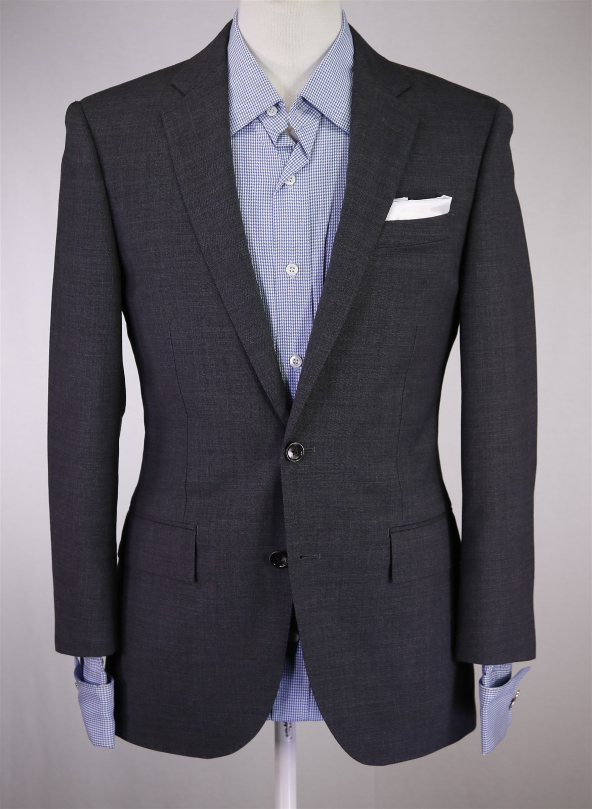 J. Crew Ludlow Slim Solid Gray 2-Btn Wool Stretch… - image 2