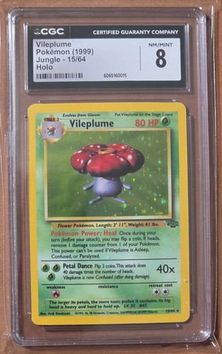 Vileplume (Unlimited) graded CGC 8 for sale on eBay