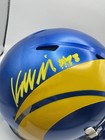 Kyren Williams Rams Signed Mini Helmet Yellow Ink Beckett COA — photo 2