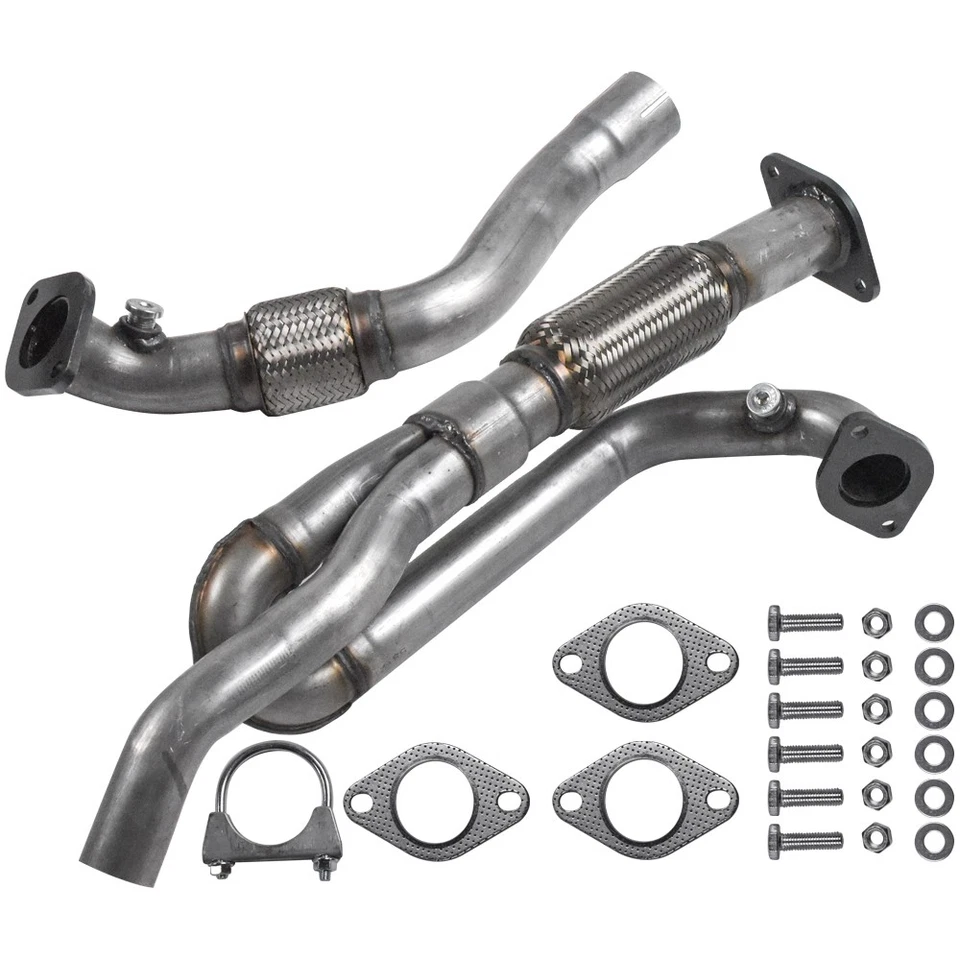 Tubo de escape delantero Y flexible para Buick Enclave Chevy Traverse GMC 2009-2017 Foto 2 de 4