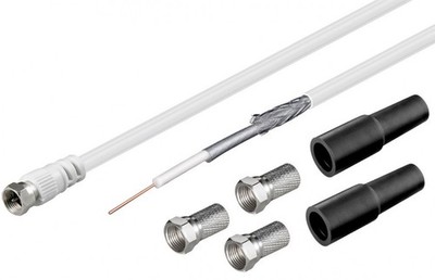 100 dB Koax-Antennenkabel-Set, lose Kabelenden, 30 m