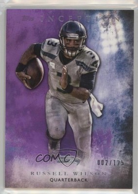 2015 Topps Inception Purple 2/125 Russell Wilson #50 12l4