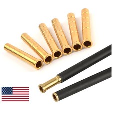 12pc 38-300gr Arrow Inserts Heavy Weight ID6.2mm Base Copper Arrowhead Connector