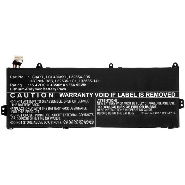 DS Batteria CoreParts 15.4V 66.99Wh 4350mAh per Notebook HP L32654-005 - Immagine 2