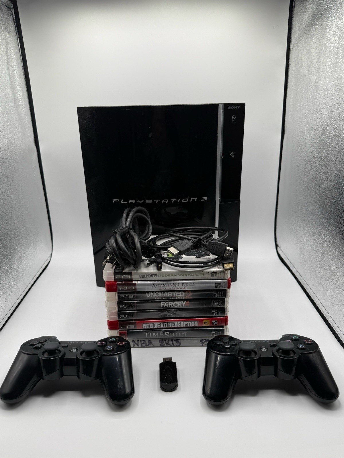 Sony PlayStation 3 Fat PS3 80GB Bundle CECHK01 - Tested - Read Description!