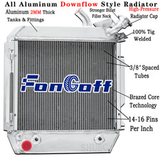 HY1452142 4 Row Forklift Radiator For Hyster H70XL H80XL H90XL H100XL H120XL Gas