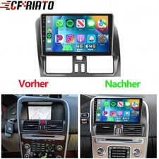 4+64GB Android 15 Apple Carplay Autoradio GPS Navi WIFI für Volvo XC60 2011-2013