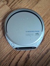 Vintage Sony D-FJ210 CD Walkman Portable CD Player Silver Tested Works