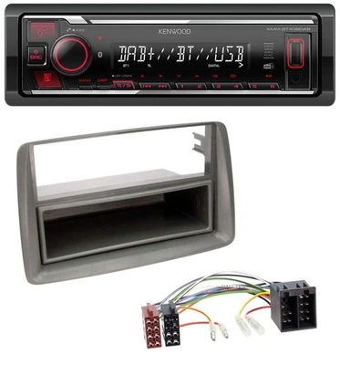 Kenwood MP3 Bluetooth USB DAB Autoradio für Fiat Panda (169 2003-2012) grau - Bild 1 von 4