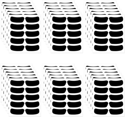 180 Pairs Sports Eye Black Stickers for Kids, Customizable Eye Black Soccer Base