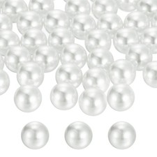 210pcs 14mm White Pearl Beads ABS Faux Pearls 300g Ornament Vase Fillers