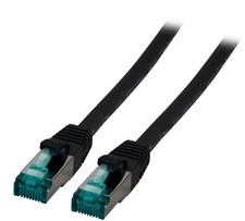 EFB-Elektronik RJ45 Patch Cable Cat.6A S/FTP FRNC 30 m Black 30 m 30 m