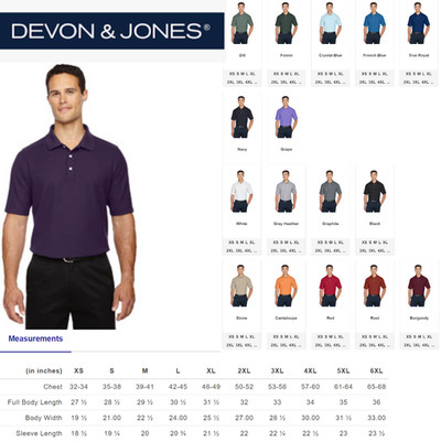 Devon & Jones Men's DRYTEC20 Performance Polo