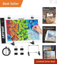 A4 LED Light Pad for Diamond Painting - USB Powered Adjustable Brightness