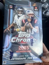 2025 Topps Chrome Football Hobby Box Sealed NFL - Ships Immediately!