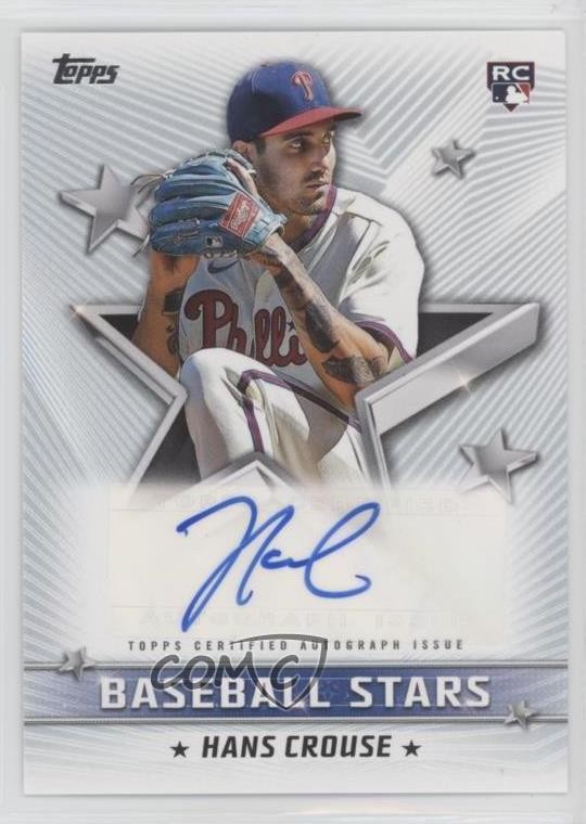 2022 Topps Series 1 Baseball Stars Hans Crouse #BSA-HC Rookie Auto RC 04e3