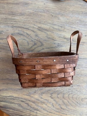 Basketville Vermont Americana Woven Ash Small Basket - With Original Tag