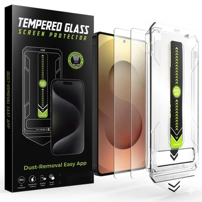Panzerfolie Display Schutzglas Samsung S26 S25 S24 Ultra Plus mit Anbringhilfe