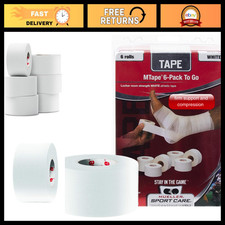 Athletic Tape Rolls - Quality Easy Tear Sports Tape, 1.5" x 10 Yards, 6 Pack