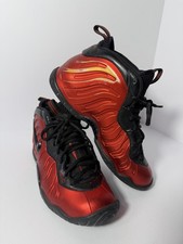 Nike Little Posite Pro Shoes Youth Boys Size 7Y Red Black Basketball 644792-604