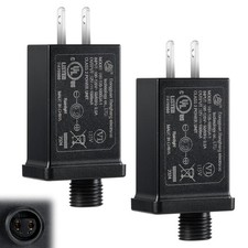2 PCS Replacement Yard Inflatable Adapter 12V 1A Class 2 Power Supply US
