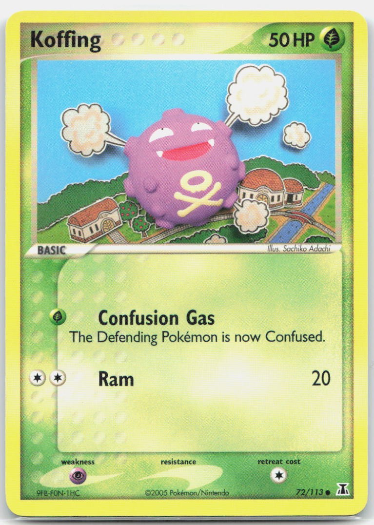Koffing Normal Common Delta Species 72/113 NM Sachiko Adachi