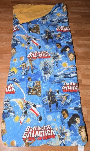 1978 Battlestar Galactica Sleeping Bag Vintage Cylon 74" x 32" Great Condition