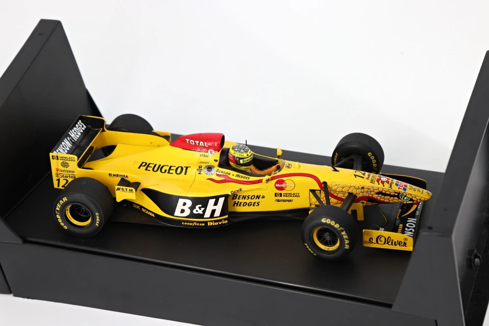 1997 Minichamps F1 1/18 Jordan 197 Ralf Schumacher Giancarlo Fisichella Bensons - Image 4 of 4