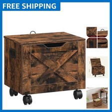 Elegant Rolling Filing Cabinet - Under Desk Organizer for A4/Letter Documents