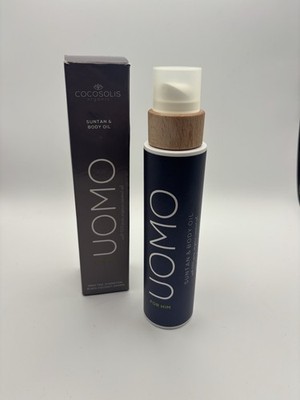 COCOSOLIS UOMO men s Tan Accelerator Organic Suntan & Body Oil 200ml For Him 