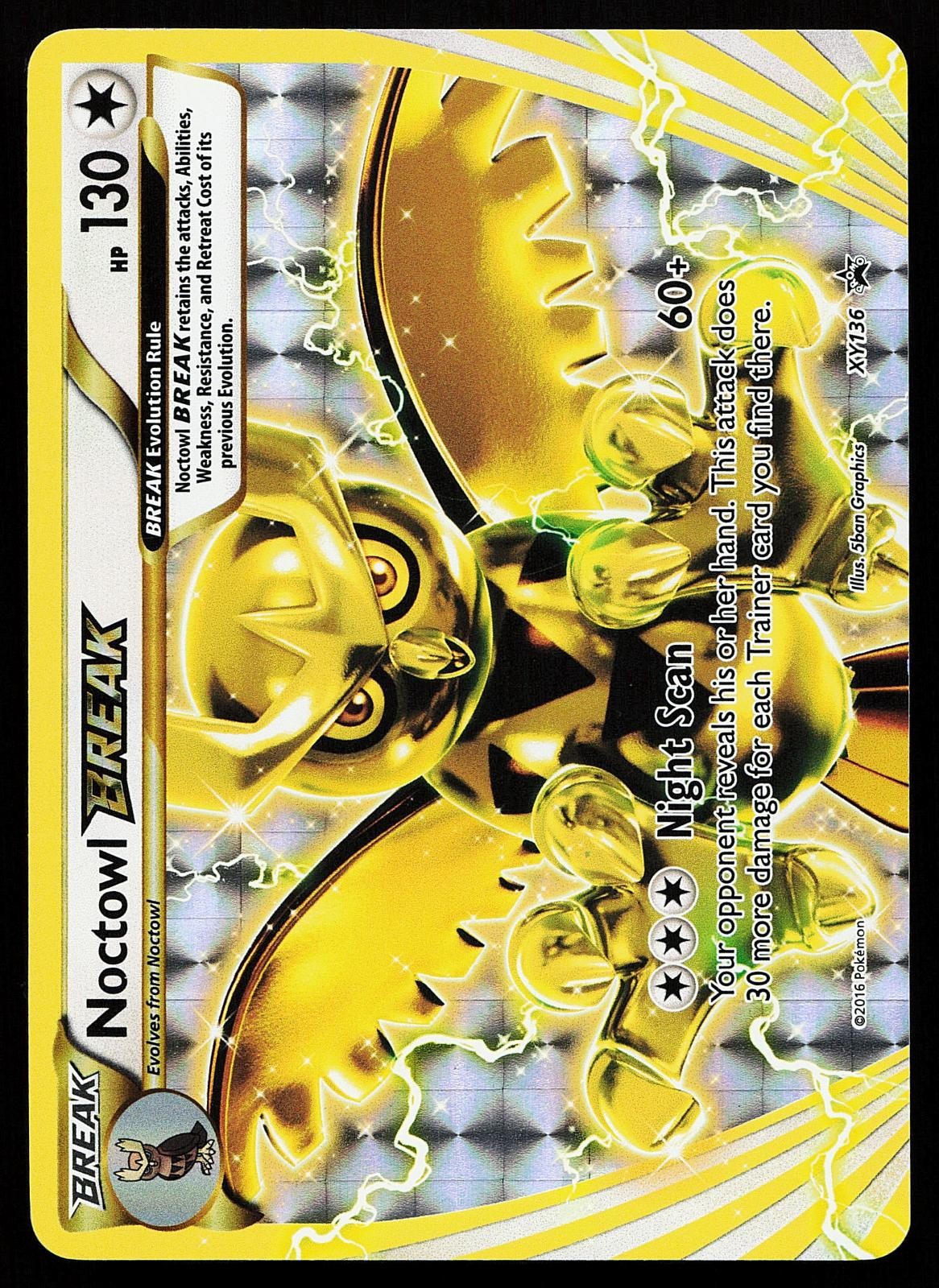 Noctowl BREAK XY136 Holo XY Promo Pokemon Card