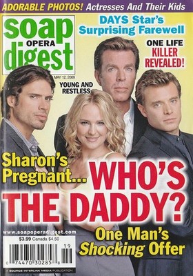 Soap Opera Digest May 12, 2009 SUSAN FLANNERY-KELLEY MENIGHAN-ALISON SWEENEY-Y&R
