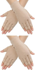 Sun Gloves for Women UV Protection Fingerless Non Slip Sunscreen Driving Gloves