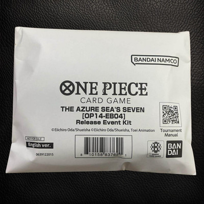 One Piece TCG The Azure Sea's Seven Op14-eb04 Release Event Kit SEALED