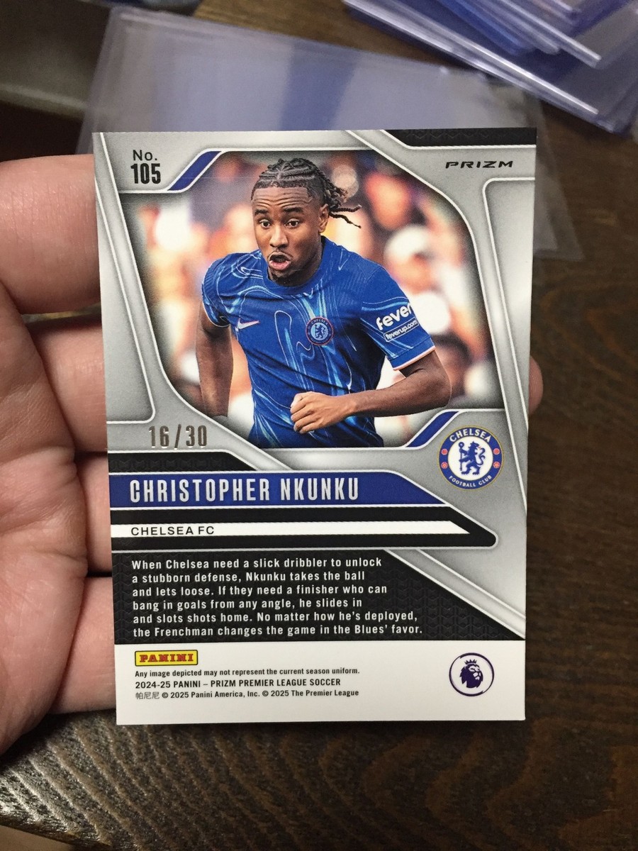 2024-25 Panini Prizm Christopher Nkunku Chelsea AC Milan Red