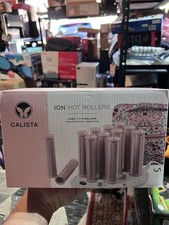 Calista Ion Hot Roller 1-inch Long 12-Piece Set with Travel Bag