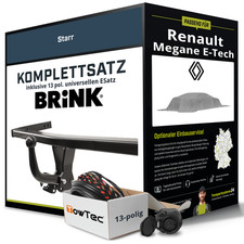 Anhängerkupplung BRINK starr für RENAULT Megane E-Tech +E-Satz Kit NEU